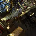 Veranda in de avond