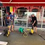 Schoonmaak terras!